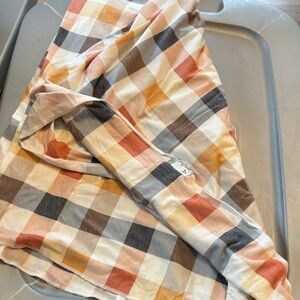 Colorful Plaid Button-Up Shirt